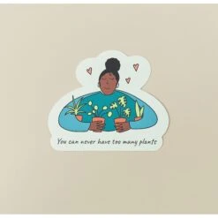 House Plant Shop Sticker 'Too Many Plants'